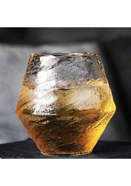 Japon Çekiç Kupası Kokteyl Cam Viski Çay Kahve Su Brendi Vodka Kupa Elmas Kristal Cam Bardak Şeffaf Atış Gözlük | Buğday Bira Cam (Yurt Dışından)