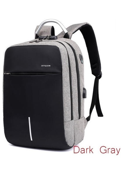 Moda Su Geçirmez Çok Fonksiyonlu Anti-Hırsızlık Şifre Kilidi USB Şarj Sırt Çantası Dizüstü Rahat Sırt Çantaları Iş Seyahat Çantası (Yurt Dışından) fiyatları