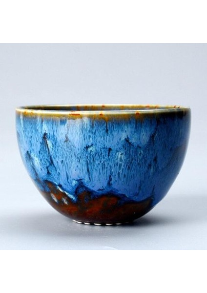 Seramik Fırın Çay Kupası Değişim Porselen Kupa Teacup Ev Kungfu Çay Kase Tek Fincan Tianmu Jianzhan Kung Fu Teaware Ev Dekor | Teacups (Kırmızı) (Yurt Dışından) indirimleri