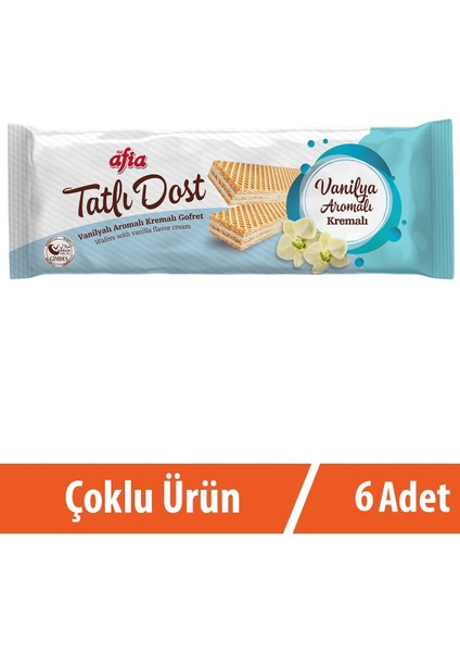 Tatlı Dost Vanilya Kremalı Gofret 6x140 gr