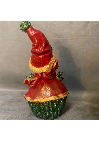 El Yapımı Kardan Adam Biblo ve Seramik Tealight Mumluk Seramik Ev Ikili Set