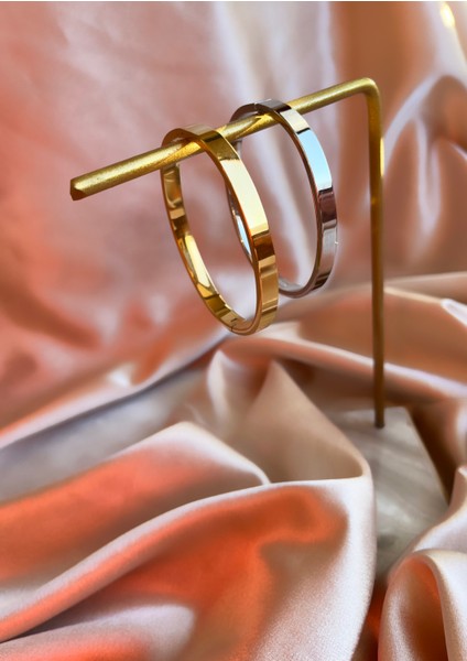 Düz Gold Çelik Kelepçe Bileklik indirimleri