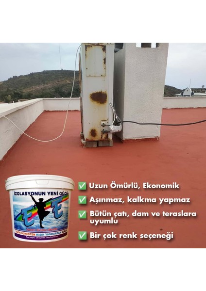 Efe Renkli Su Yalıtım Boyası 15 Kg - Gri