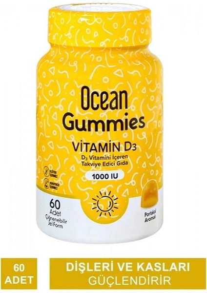 Gummies Vitamin D3 60 Çiğneme Form