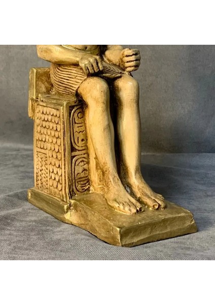 El Yapımı 2'li Anubis Figürü Dekoratif Biblo - 7 x 24 cm