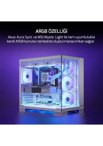 Skadi Square 360 ARGB Beyaz (RGB Borulu) 360mm Cpu Sıvı Soğutma