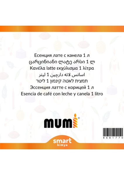 Tarçınlı Latte Mum Esansı 1 Litre fiyatları