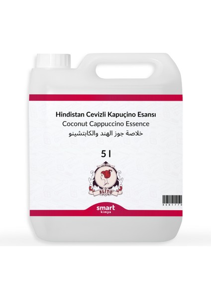 Hindistan Cevizli Kapuçino Esansı 5 Litre