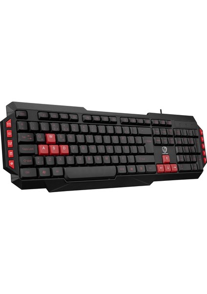Gaming Series Gamy Klavye Mouse Seti Kablolu ( Özel Renkli Oyun Tuşları )