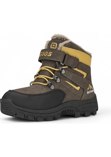 Erkek Çocuk 26-30 Sıcak Astar Vizon Sarı Kaymaz Taban Comfort
