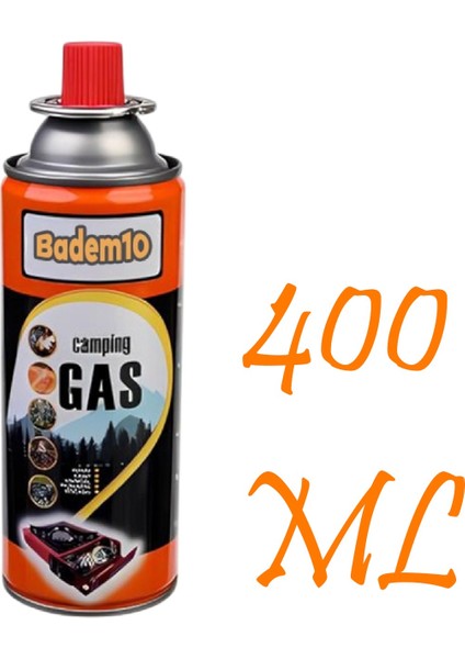 Kamp Gazı 5 Adet Bütan Propan Gaz Tüpü Portatif Ocak Kartuşu Tek Kullanımlık Pürmüz 400 ml