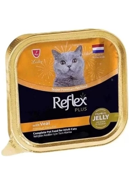 Jöle Içinde Parça Dana Etli Yetişkin Konserve Kedi Maması 85 gr