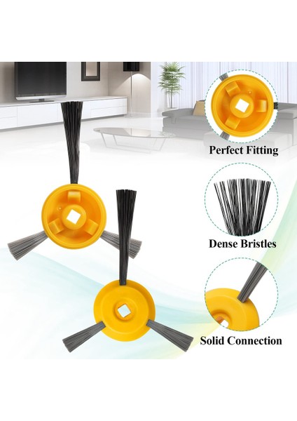 Yedek Ana Fırça Yan Fırça Hepa Filtresi Için Uyumlu RV700 RV750 RV755 Robotik Elektrikli Süpürge Aksesuarları (Yurt Dışından)