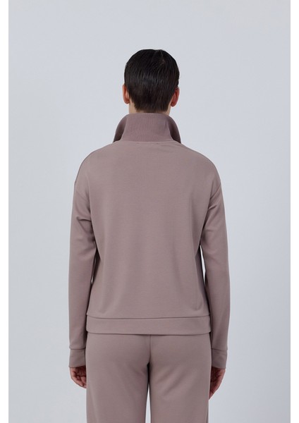 Yaka Fermuar Detaylı Sweatshirt 084