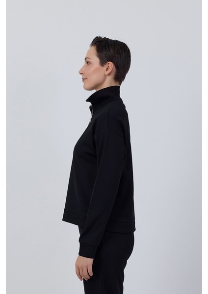 Yaka Fermuar Detaylı Sweatshirt 084