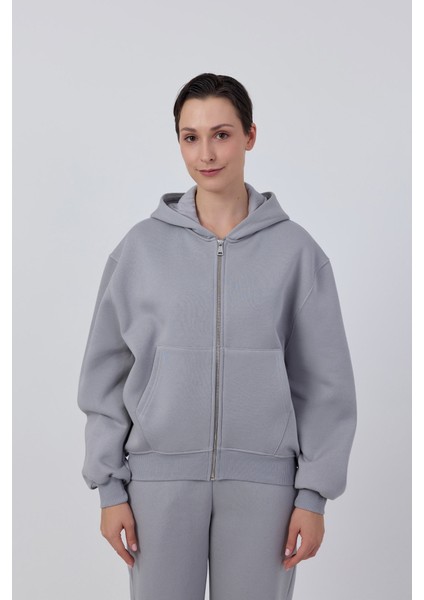 Fermuarlı Basic Ziphoodie 078