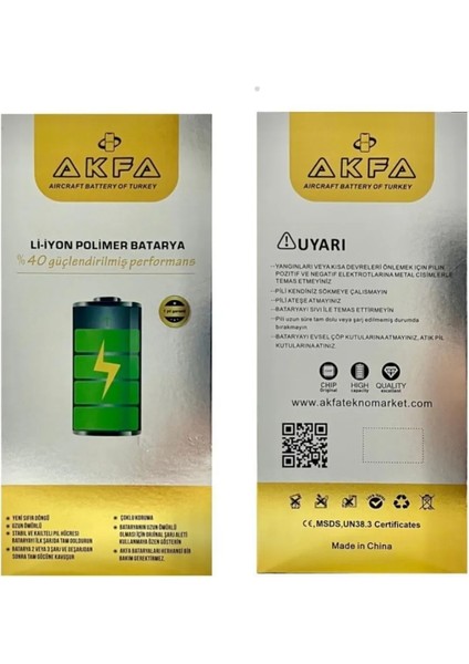 Huawei Y6 Prime 2019 Akfa Telefon Bataryası HB405979ECW