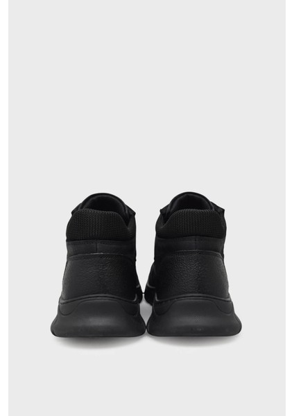 BUL-250053 Siyah Nubuk Erkek Bağlı Yarım Bot modelleri