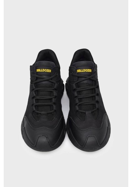 BUL-250053 Siyah Nubuk Erkek Bağlı Yarım Bot indirimleri