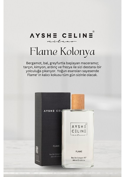 Ayshe Celıne Eau De Cologne (Kolonya) Flame 200 ml Hepsiburada