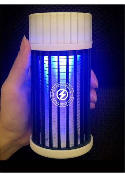 4x Böcek Öldürücü ve Böcek Sinek Çekici Tuzak ve LED Kamp Feneri, Usb/güneş Enerjisi ile Şarj Edilebilir, Böcek Sinek Tuzakları Gri (Yurt Dışından)