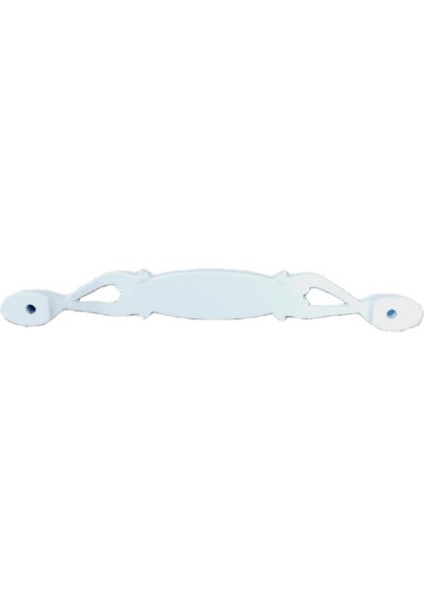 Miray 128 mm Metal Krem Kasa Beyaz Çiçek Desenli / 5 Adet indirimleri