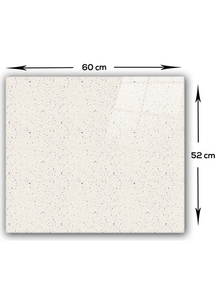 Cam Ocak Arkası Koruyucu | Seramik Desen - Açık Fon | 52CM x 60CM fırsatları