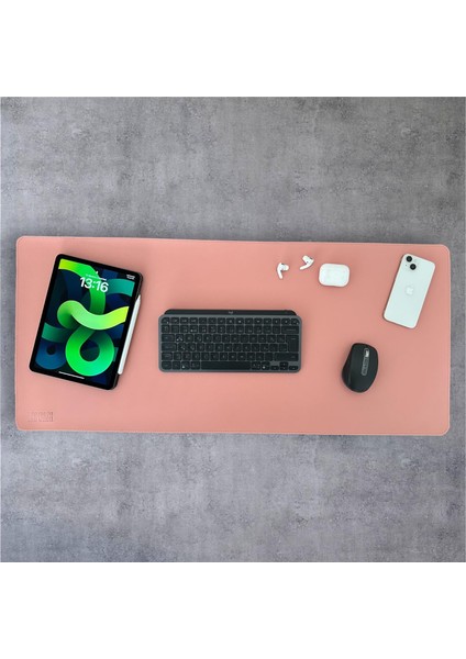 40X90 Deri Masa Pad - Premium Kaymaz Deri Mousepad ve Klavye Altlığı - Sümen Masa Matı