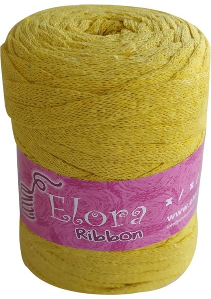 Sarı Ribbon Örgü Ipi