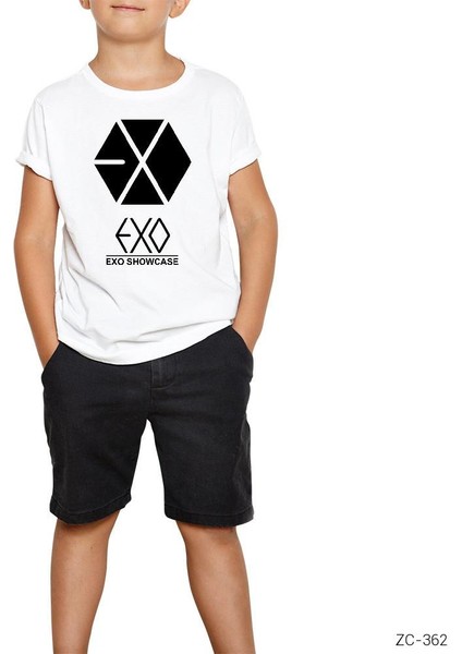 Exo Logo Beyaz Çocuk Tişört