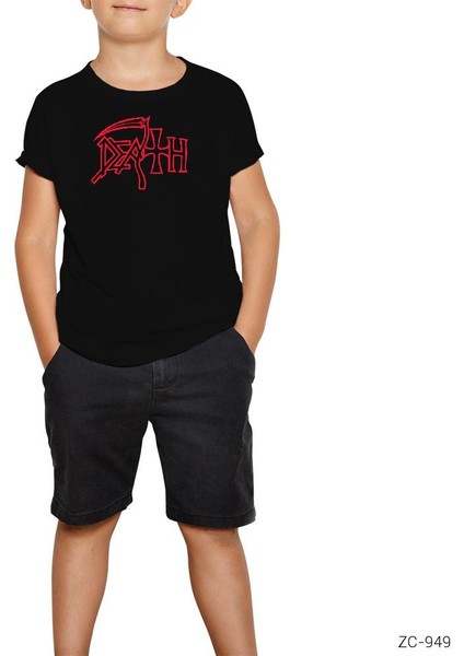 Death Siyah Çocuk Tişört