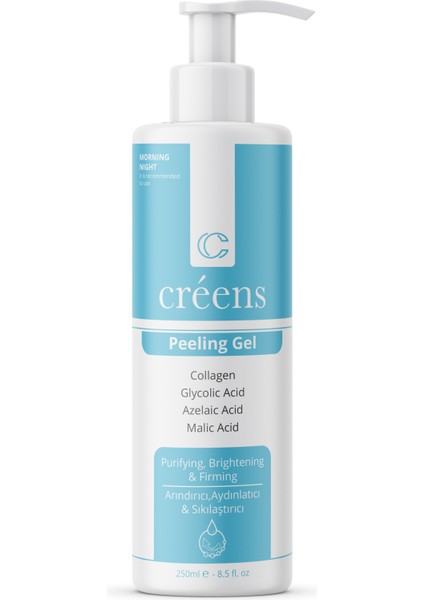 Peeling Kolajen Yüz ve Vücut Jeli Arındırıcı, Aydınlatıcı 250 ml