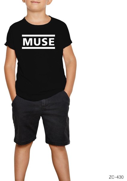 Muse Logo Siyah Çocuk Tişört