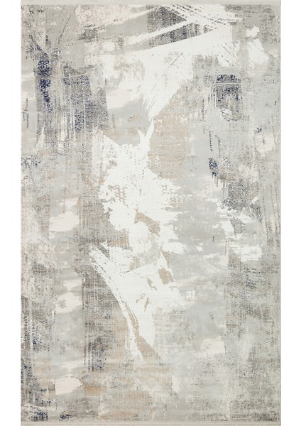 Padona PDN06 Grey Navy Extra Yumuşak Dokulu Sık Dokuma Modern Desenlere Sahip Salon Halısı