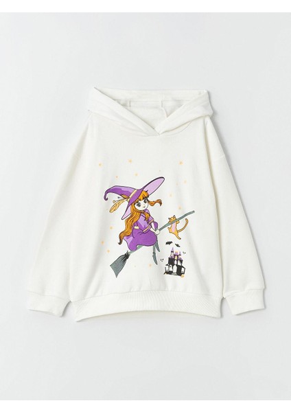 Uzun Kollu Kız Çocuk Hoodie
