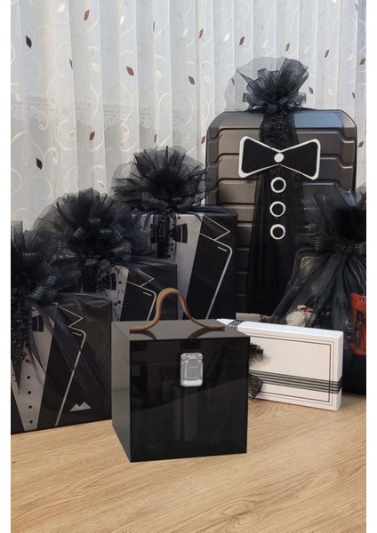 Pleksi Makyaj Çantası Şeffaf Kaliteli Ürün 15X15X15 cm fiyatları