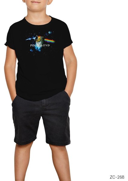 Pink Floyd The Moon Siyah Çocuk Tişört