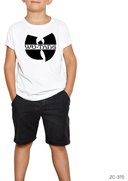 Wu Tang Logo Beyaz Çocuk Tişört