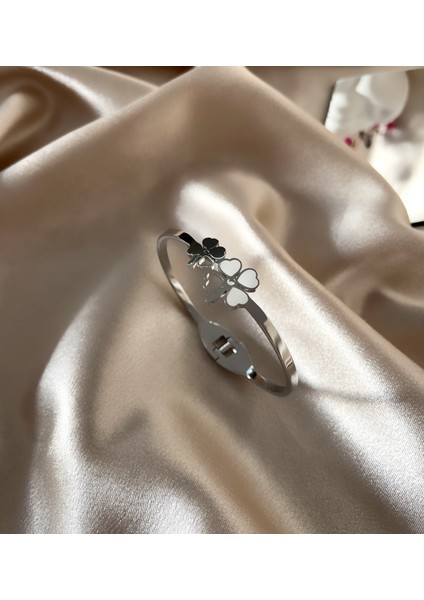 Yonca Silver Çelik Kelepçe Bileklik fiyatları