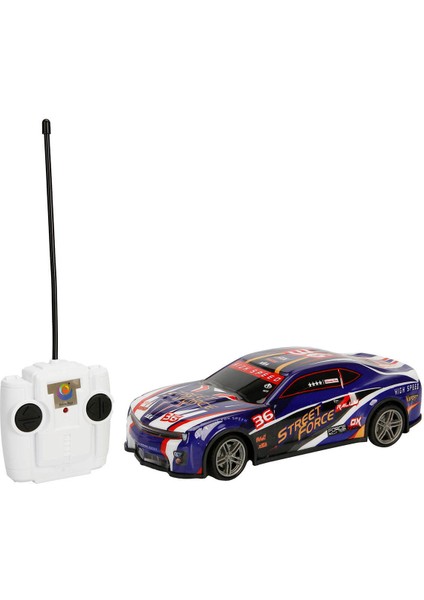 1:24 Cool Wind Uzaktan Kumandalı Mavi Yarış Arabası