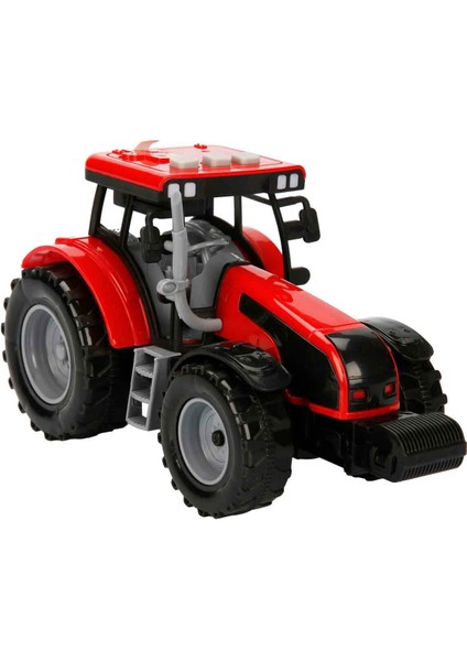 Sesli ve Işıklı Sürtmeli Traktör - Kırmızı fiyatları