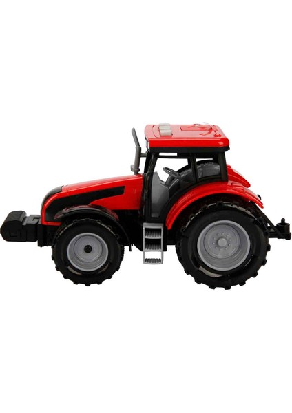 Sesli ve Işıklı Sürtmeli Traktör - Kırmızı modelleri