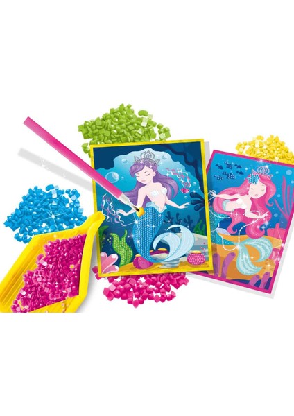 Deniz Kızı Desenli Elmas Boyama Seti modelleri