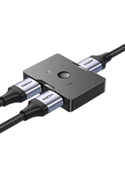 Jasoz HDMI Dagitici 4K 60Hz Çift Yönlü HDMI Çogalticı 2in1 Çift Yönlü HDMI Switch Adaptör