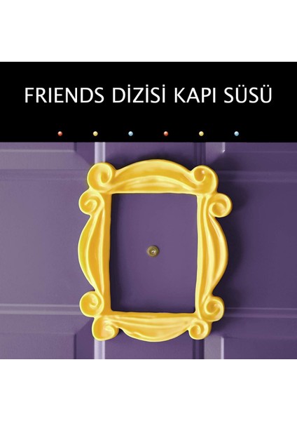 Friends Dizi Monica Kapı Çerçevesi Kapı Süsü 15 cm