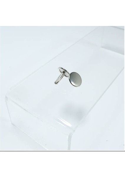 KLİNKSHOP Rivet 9 mm Gümüş renk (nikel free) Malzeme Paketi Çanta, Cüzdan, Kemer, Kot Pantolon için 100 Adet (Takım) Paslanmaz Pirinç