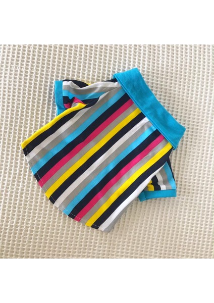 Mavi Gökkuşağı - Polo Yaka Tişört - Summer Köpek Elbisesi fırsatları