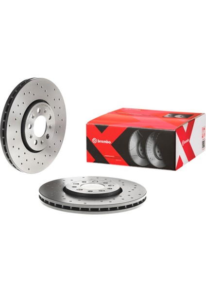 FD216000 Sport Delikli Disk Seti Ön Mercedes E250,E350,C350
