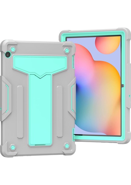 Huawei Mediapad T5 Gri+Nane Yeşili Için T Şekilli Tutucu Kılıf (Yurt Dışından)