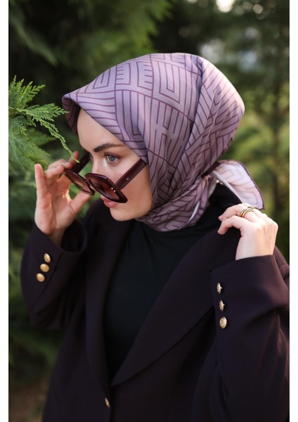 Tivil Ipek Eşarp 11447-30 Leylak Karışık Desen